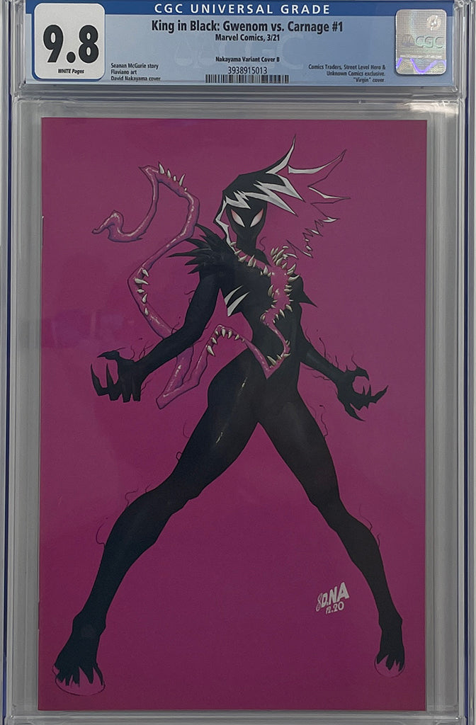 Gwenom vs. Carnage #1 | Nakayama Variant Cover B | CGC 9.8