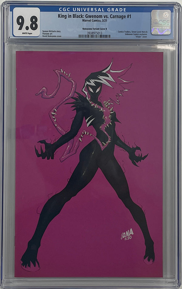 Gwenom vs. Carnage #1 | Nakayama Variant Cover B | CGC 9.8