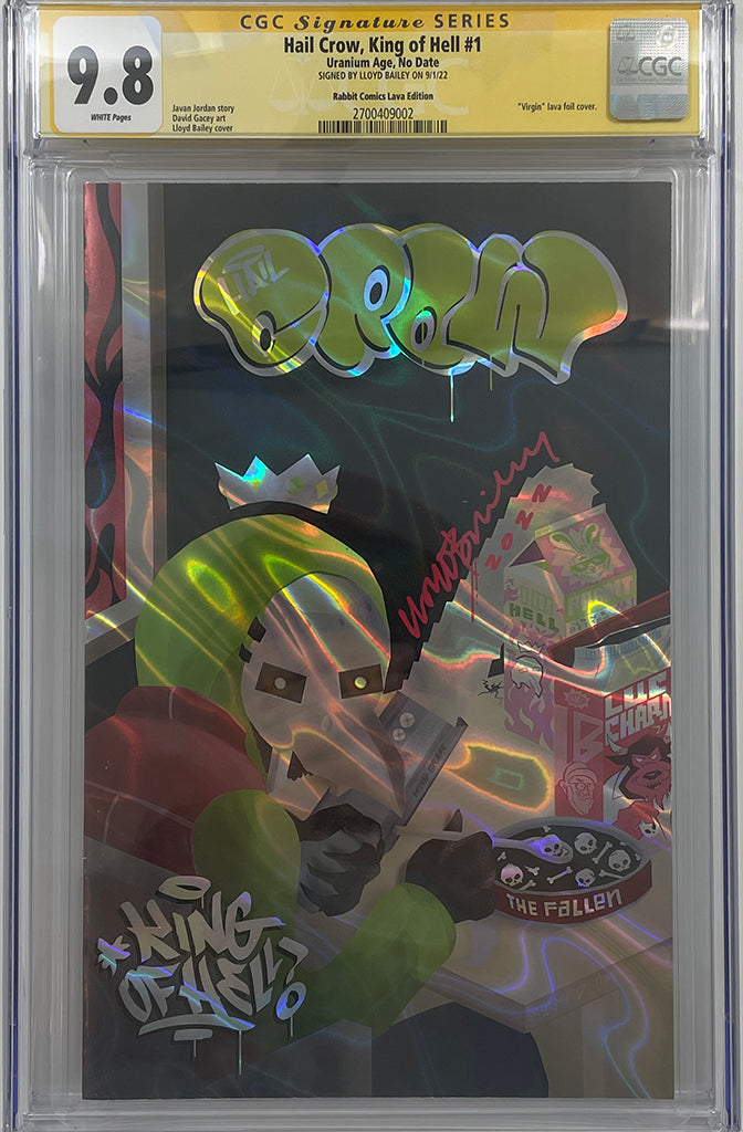 Hail Crow King-of-Hell | LLOYD BAILEY MF DOOM HOMAGE FOIL VARIANT | CGC SS 9.8