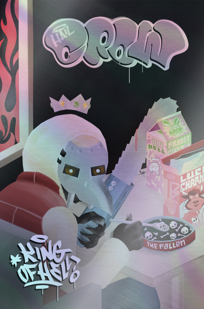 Hail Crow King-of-Hell | LLOYD BAILEY MF DOOM HOMAGE VARIANT