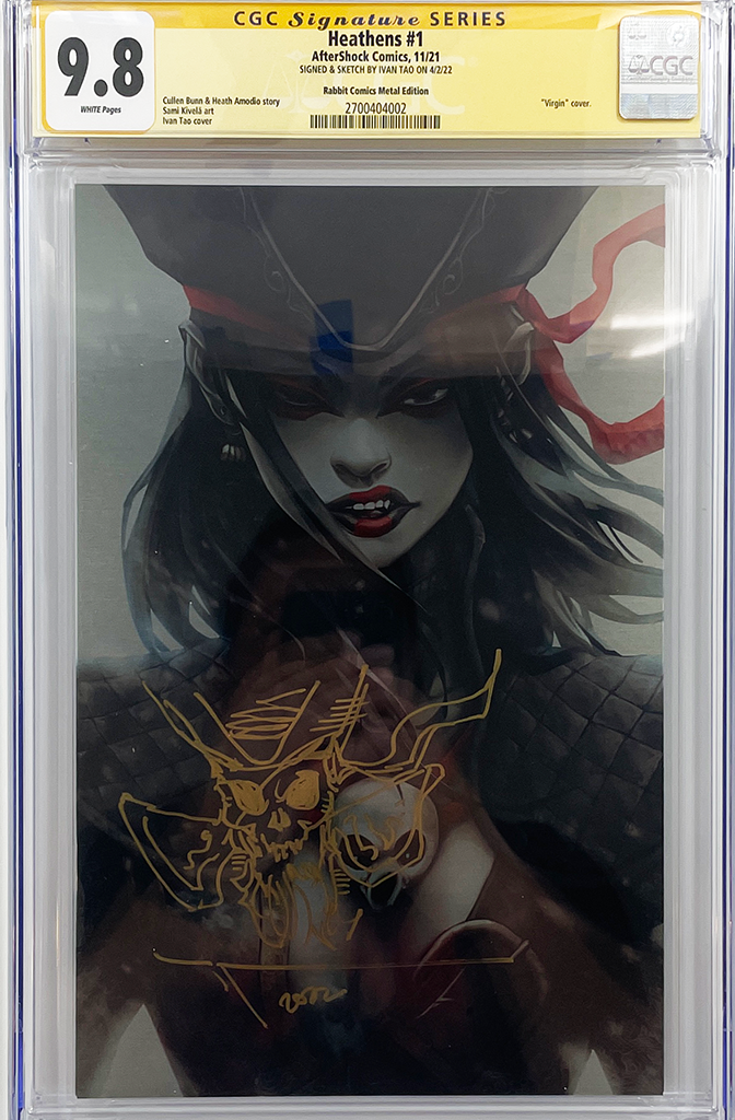 Heathens #1 | Ivan Tao Exclusive Metal Variant | CGC SS + Remark 9.8