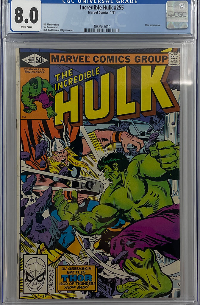 Incredible Hulk #255 | Marvel Comics | CGC 8.0