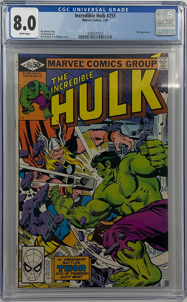 Incredible Hulk #255 | Marvel Comics | CGC 8.0