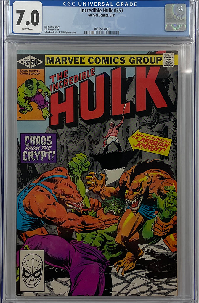 Incredible Hulk #257 | 1st Full App of Arabian Knight | CGC 7.0