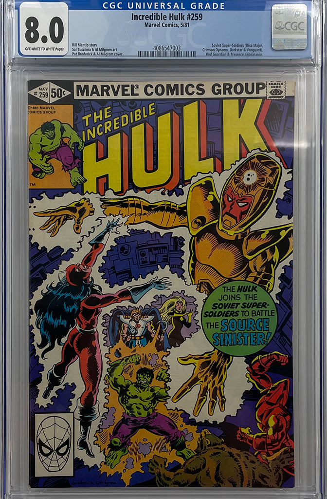 Incredible Hulk #259 | Marvel Comics | CGC 8.0