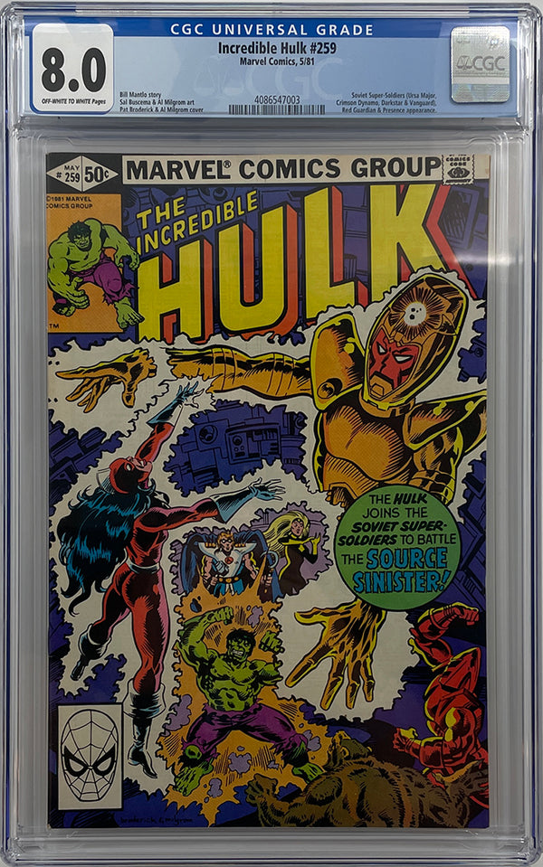 Incredible Hulk #259 | Marvel Comics | CGC 8.0