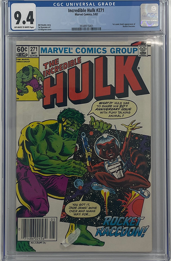 Incredible Hulk #271 | Newstand | 1st app of Rocket Racoon | CGC 9.4