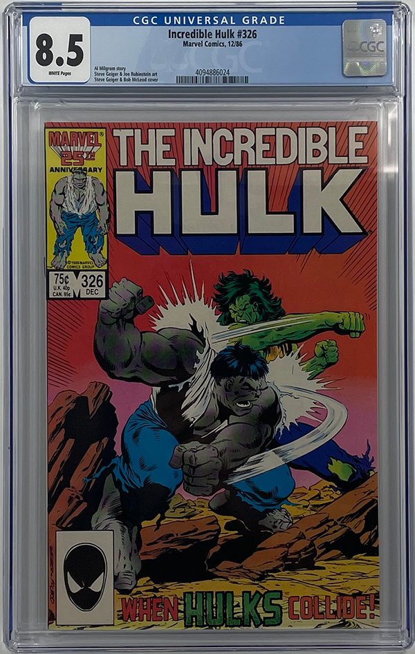 Incredible Hulk #326 | Marvel Comics | CGC 8.5