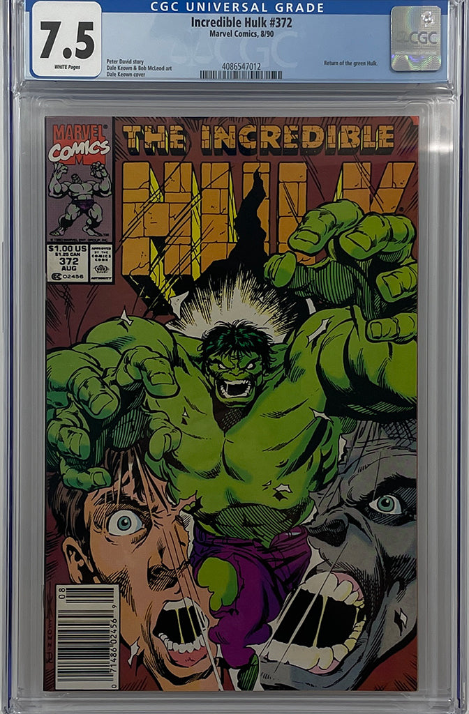 Incredible Hulk #372 | Return of Green Hulk | CGC 7.5