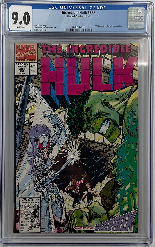 Incredible Hulk #388 | 1st App of Speed Freak | CGC 9.0