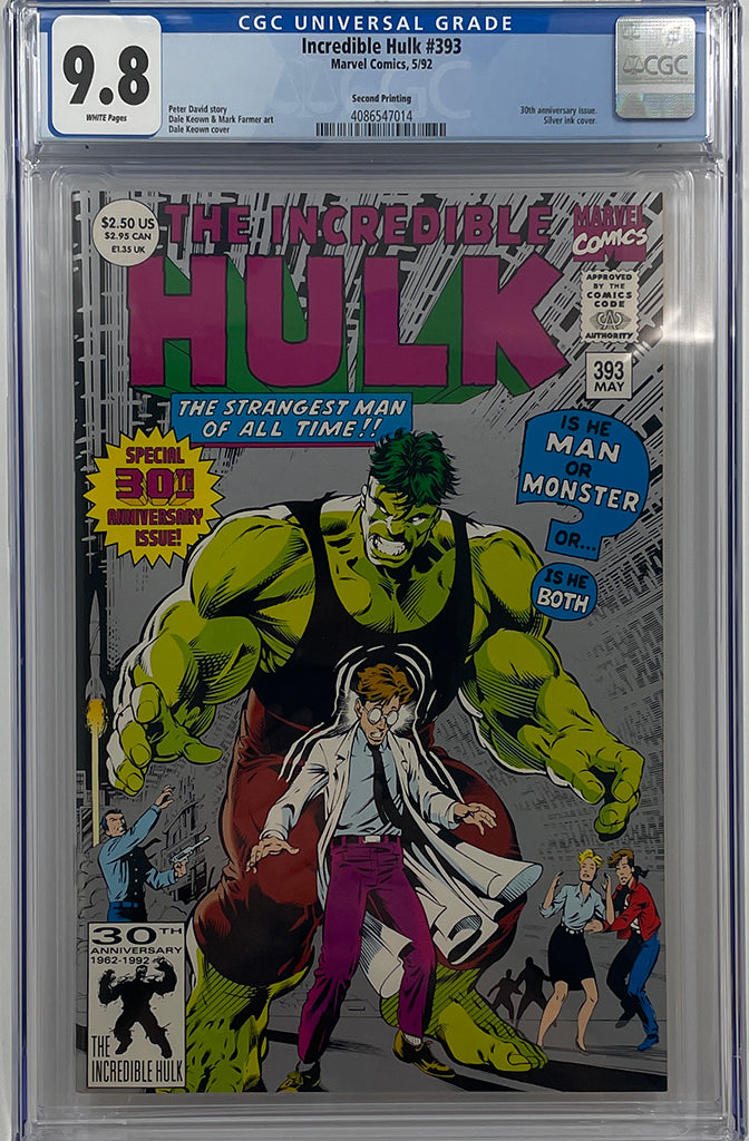 Incredible Hulk #393 | 30th Anniversary 2nd Print Silver Cover | CGC 9.8