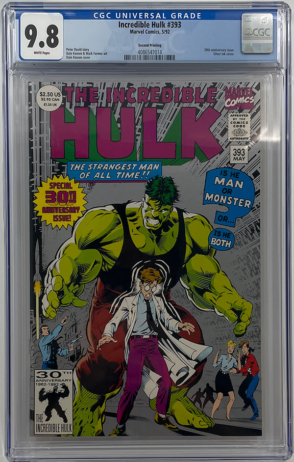 Incredible Hulk #393 | 30th Anniversary 2nd Print Silver Cover | CGC 9.8