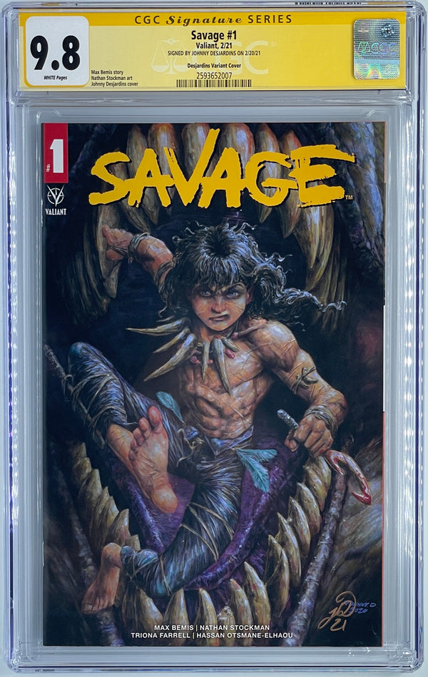 Savage #1 | Johnny Desjardins Exclusive Variant | CGC SS 9.8