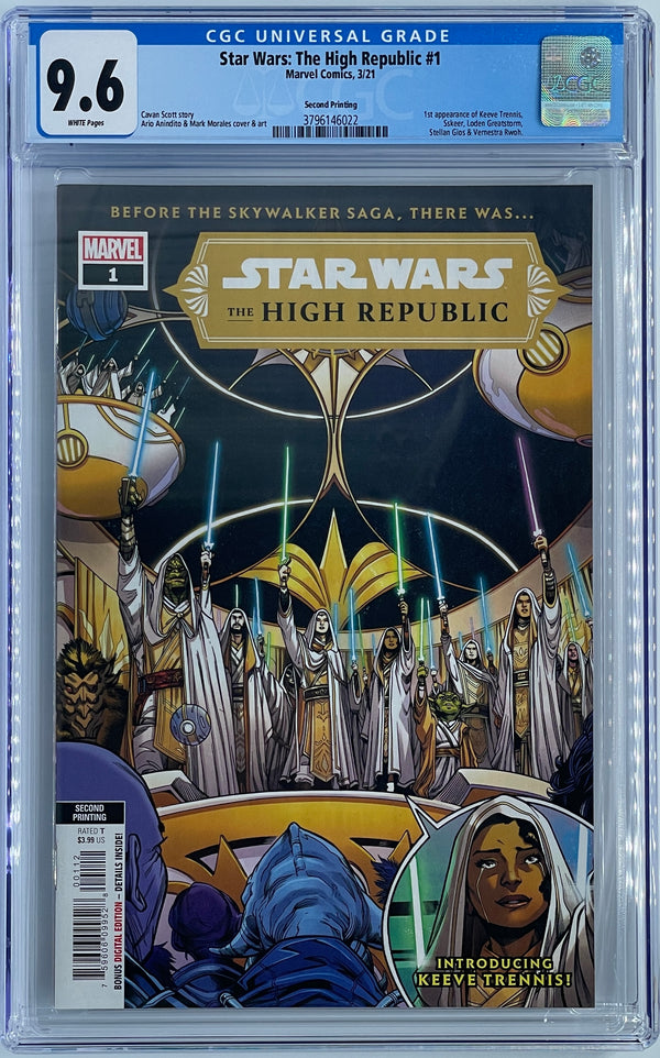 Star Wars The High Republic #1  Second Printing | CGC 9.6