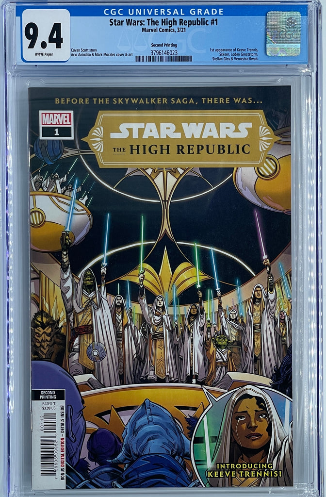 Star Wars The High Republic #1  Second Printing | CGC 9.4