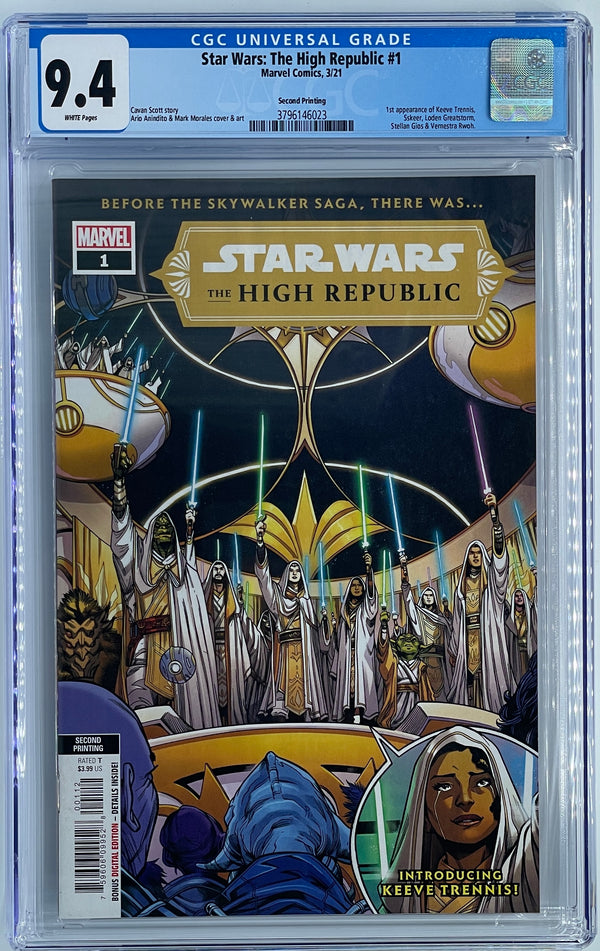 Star Wars The High Republic #1  Second Printing | CGC 9.4