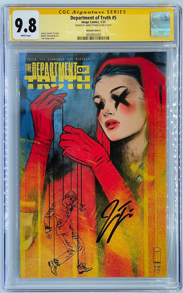 Department of Truth #5 | Tula Lotay Variant C | CGC SS 9.8