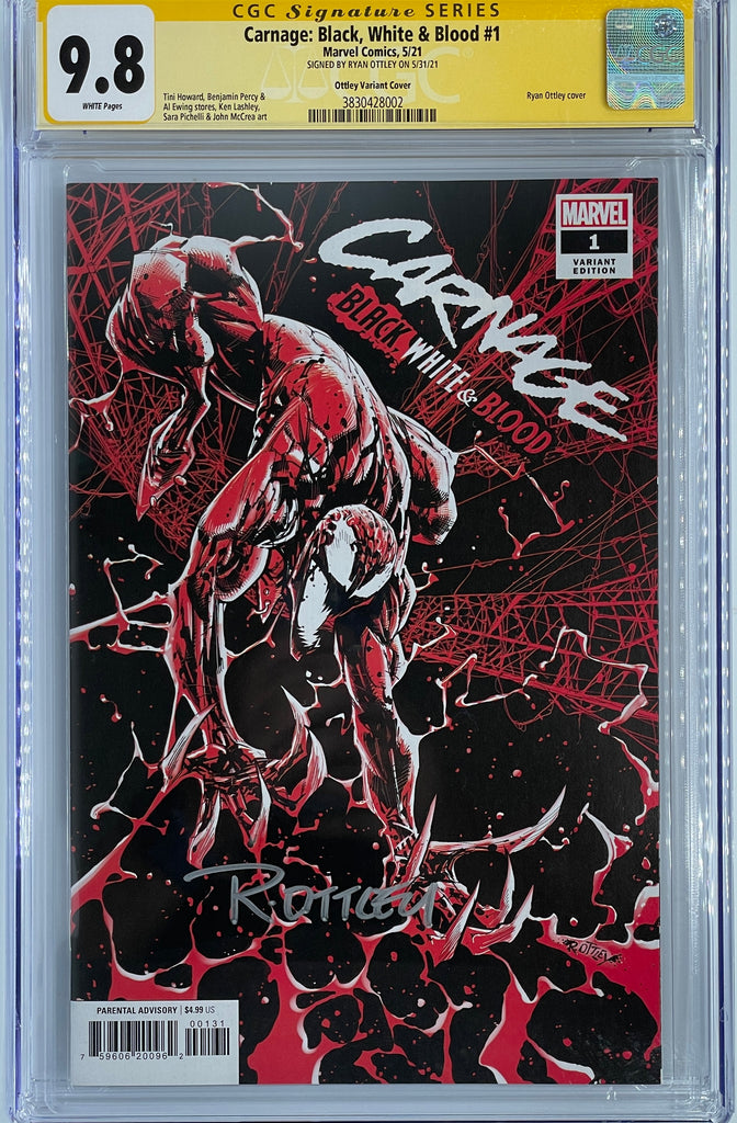 Carnage: Black White & Blood #1 | Ryan Ottley Variant Cover | CGC SS 9.8