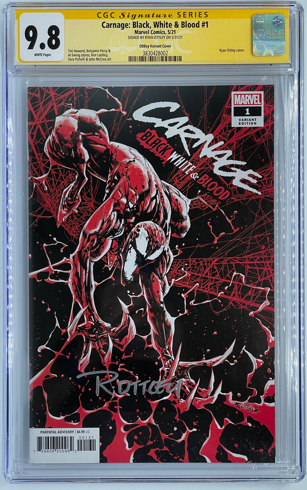Carnage: Black White & Blood #1 | Ryan Ottley Variant Cover | CGC SS 9.8