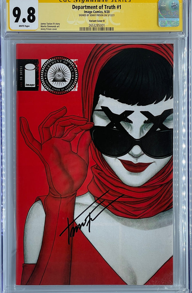 Department of Truth #1 | Signed by Jenny Frison | Frison Variant | CGC SS 9.8