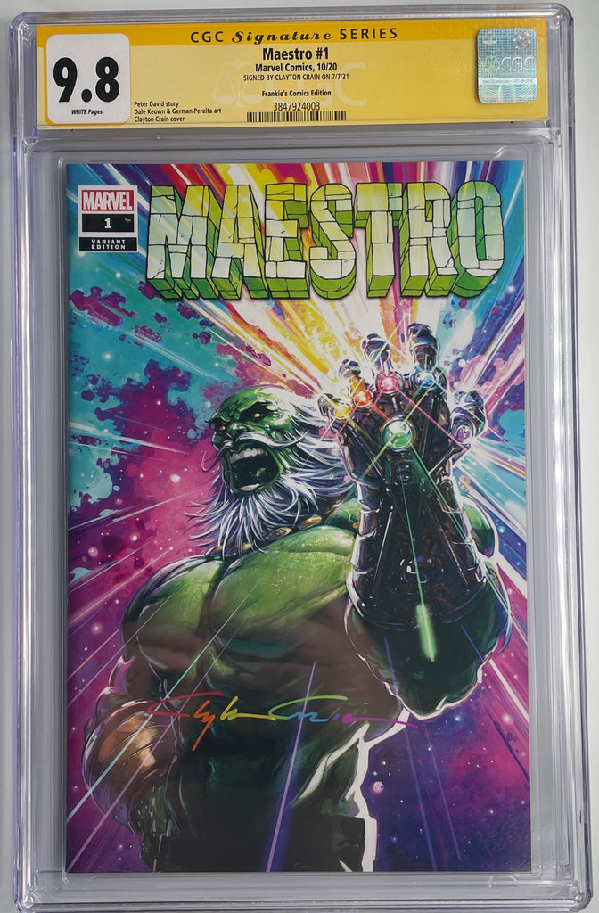 Maestro #1 | Clayton Crain Frankies Comics Edition  | CGC SS 9.8