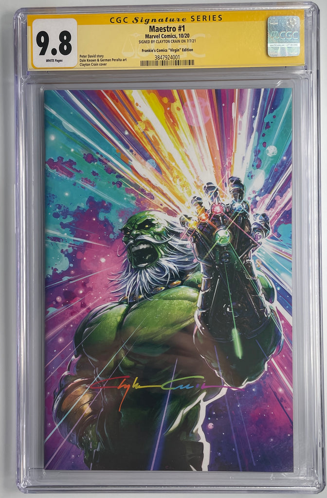 Maestro #1 | Clayton Crain Frankies Comics Virgin Edition  | CGC SS 9.8