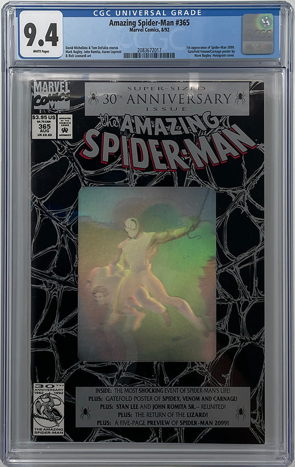 Amazing Spider-Man #365 | 1st App of Spider-Man 2099 | CGC 9.4