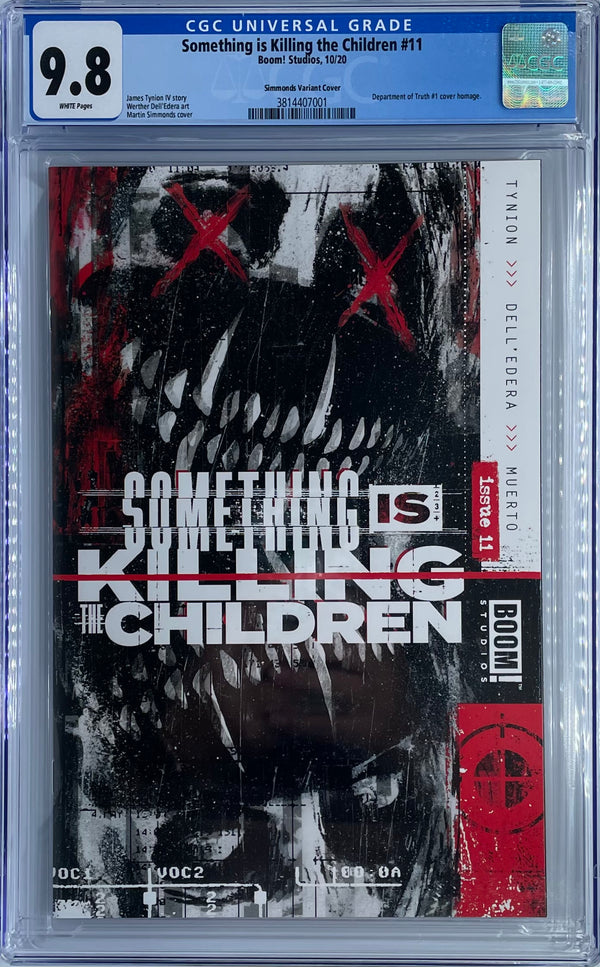 Something is Killing the Children #11 |1:100 Simmonds Ratio Variant | CGC 9.8