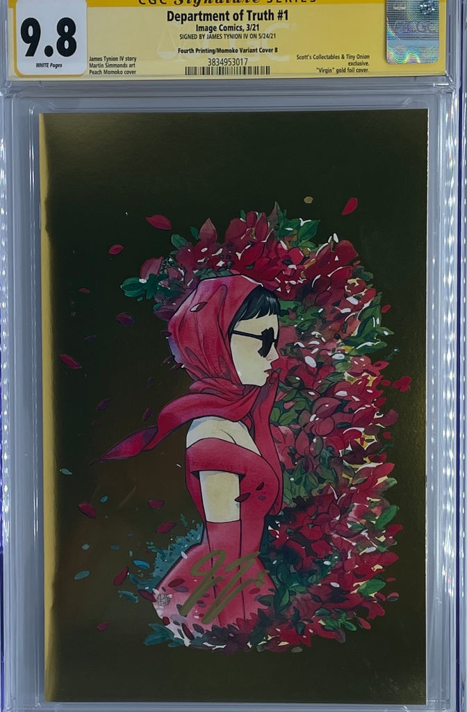 Department of Truth #1 |  Momoko Gold 4th Print | Signed by James Tynion | CGC SS 9.8