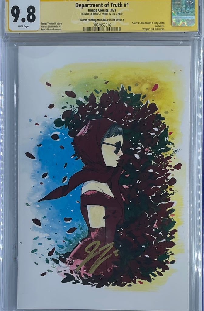 Department of Truth #1 |  Momoko Foil 4th Print | Signed by James Tynion | CGC SS 9.8