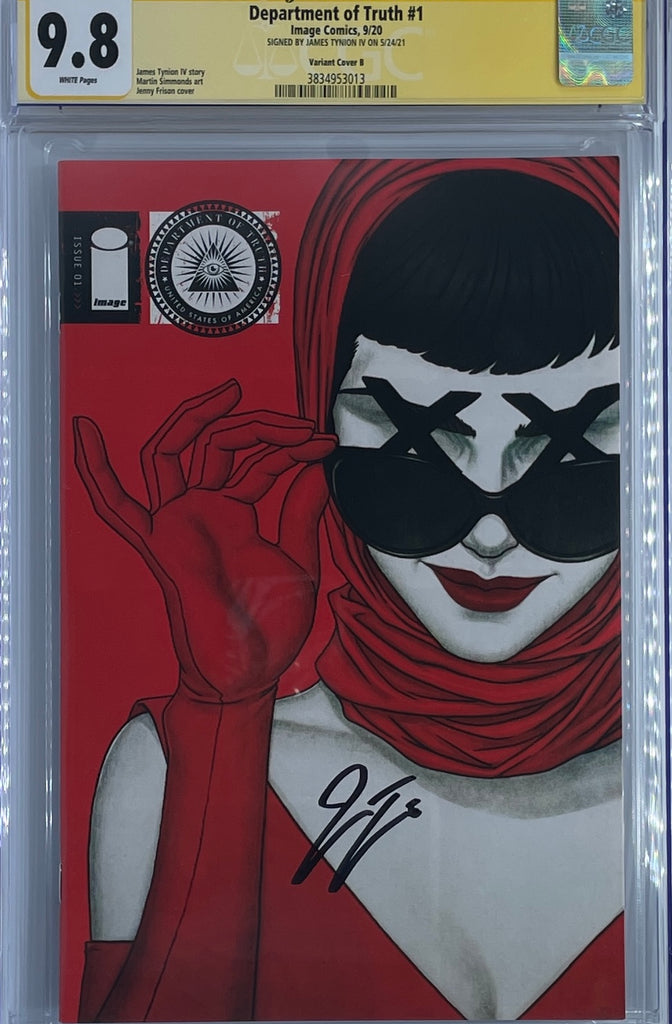Department of Truth #1 | Signed by James Tynion | Jenny Frison Variant | CGC 9.8