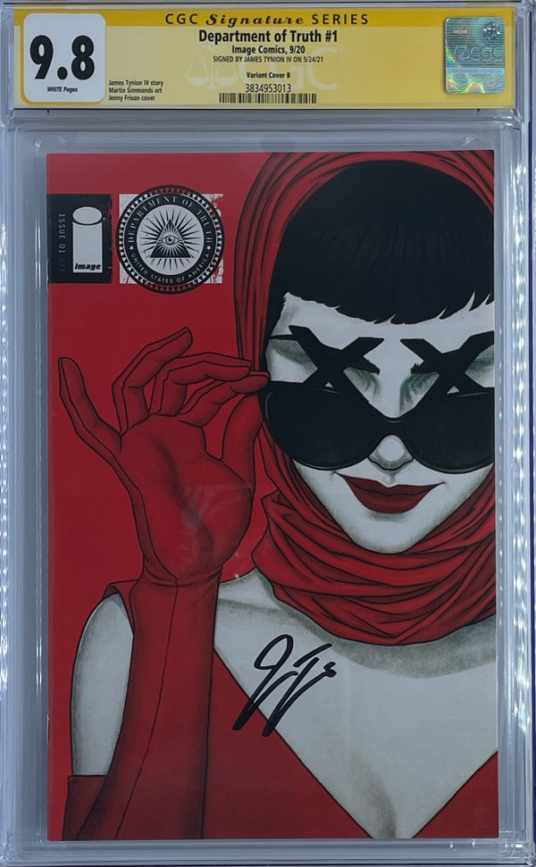 Department of Truth #1 | Signed by James Tynion | Jenny Frison Variant | CGC 9.8