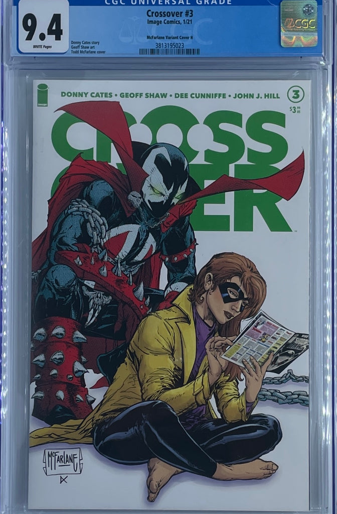 Crossover #4 | Todd McFarlane Variant Shadow Hawk | CGC 9.4