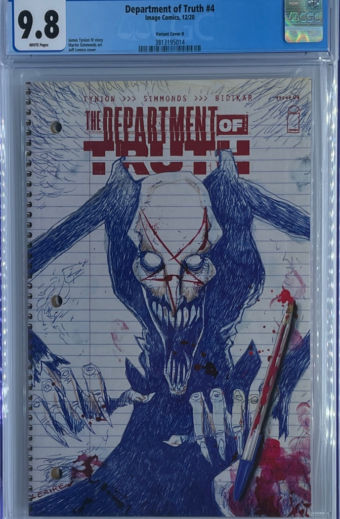 Department of Truth #4 | 1:25 Ratio Variant Cover | CGC 9.8