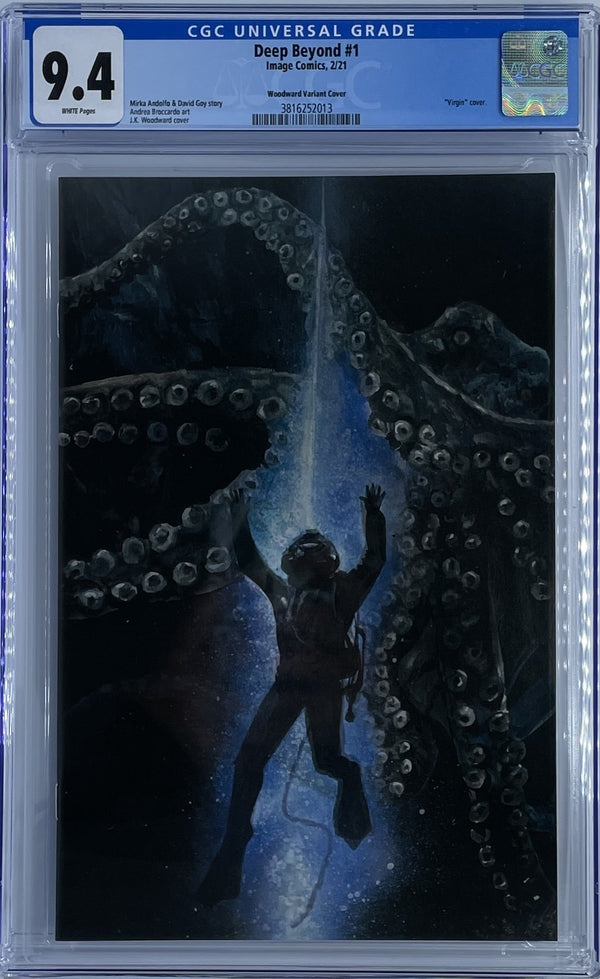 Deep Beyond #1 | J.K. Woodward Virgin Variant | CGC 9.4