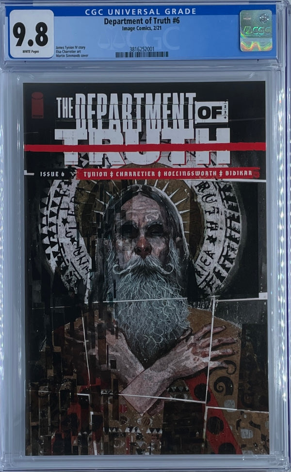 Department of Truth #6 | 1st Print | Martin Simmonds Cover | CGC 9.8