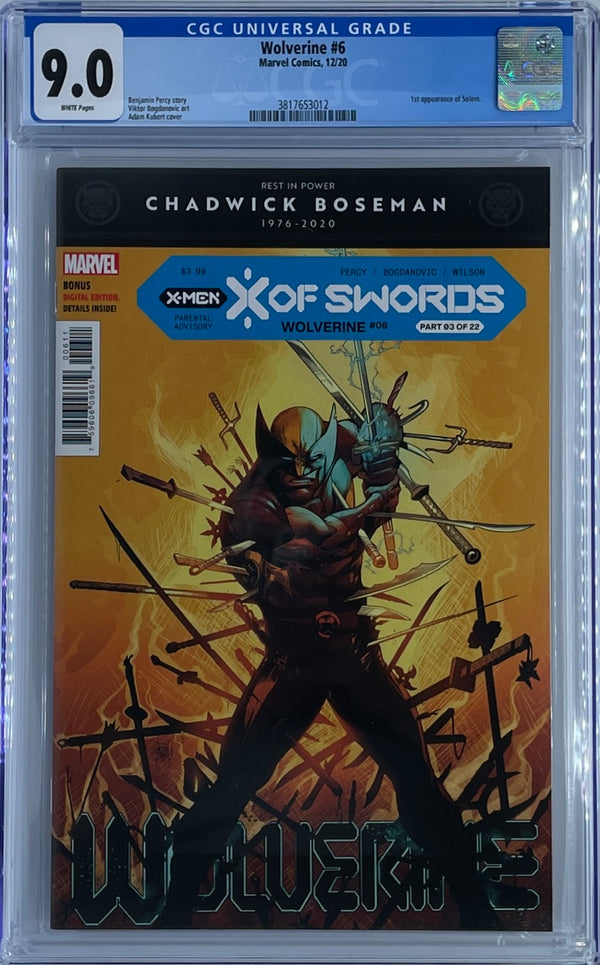 Wolverine #6 | Cover A | 1st Appearance of Solem | CGC 9.0