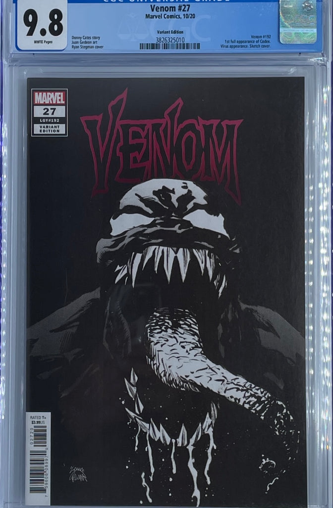 Venom #27 | Stegman 1:100 Sketch Variant Cover | CGC 9.8