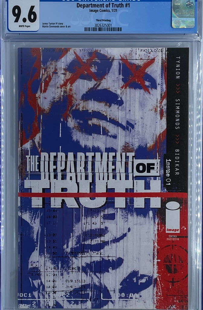 Department of Truth #1 |  Third Printing | CGC 9.6