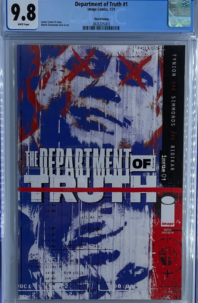 Department of Truth #1 |  Third Printing | CGC 9.8