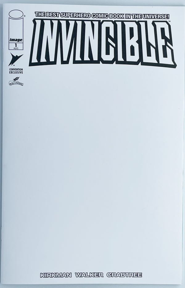 Invincible #1 | Blank Sketch Cover | Galaxy Con Exclusive