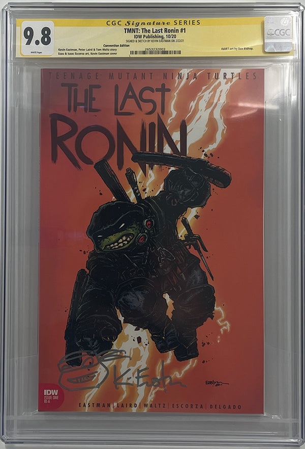 Last Ronin #1 | 1:10 Ratio Variant | Signed/Remarked by Kevin Eastman | CGC SS 9.8