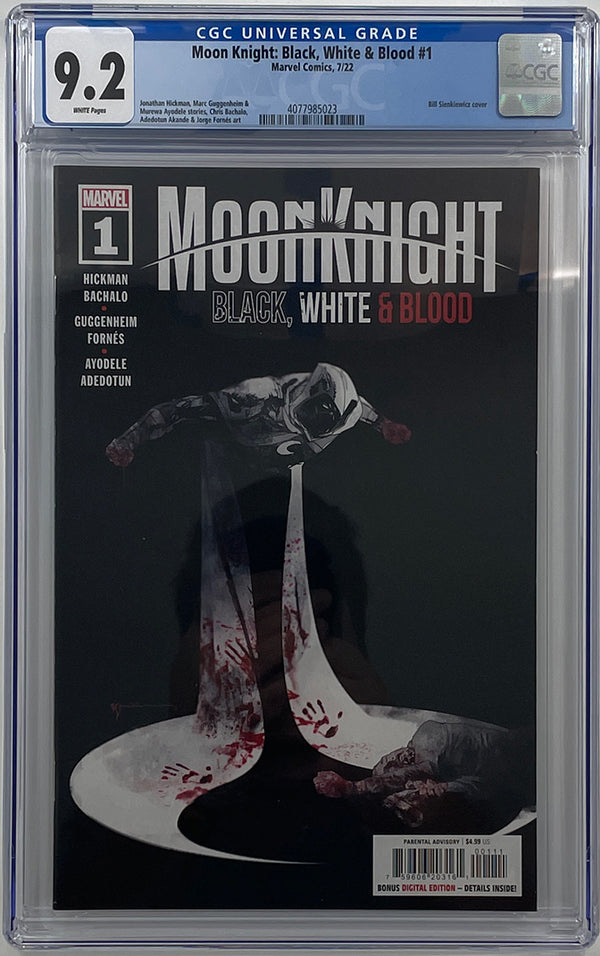Moon Knight: Black, White & Blood #1 | Cover A | CGC 9.2