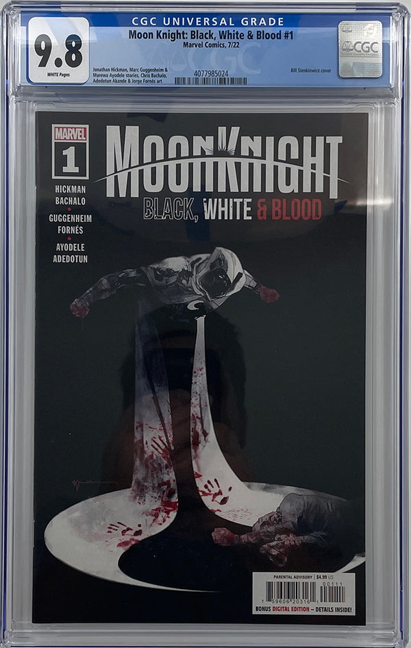 Moon Knight: Black, White & Blood #1 | Cover A | CGC 9.8