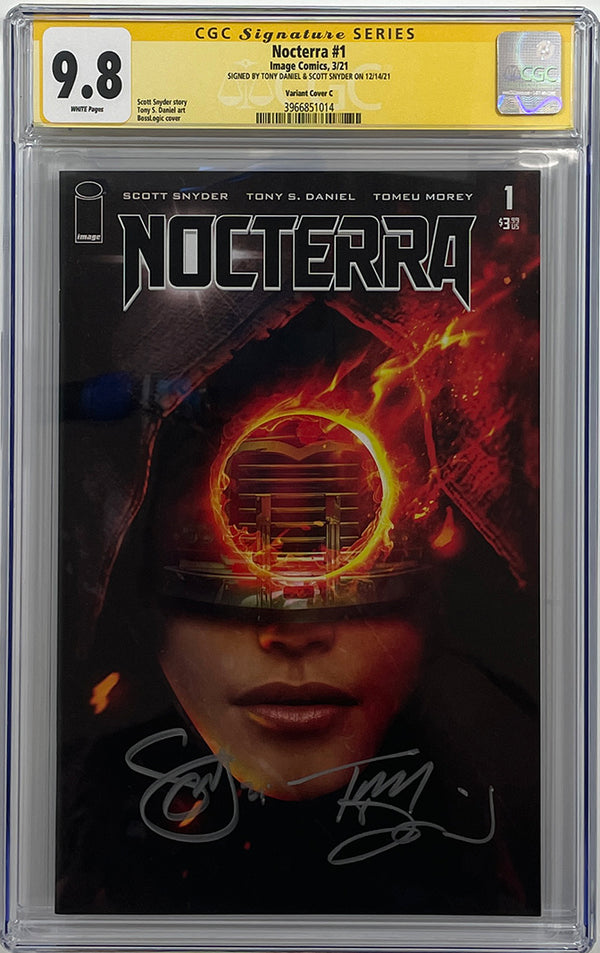 Nocterra #1 | Cover C BossLogic Variant | Snyder + Daniel Signatures | CGC SS 9.8