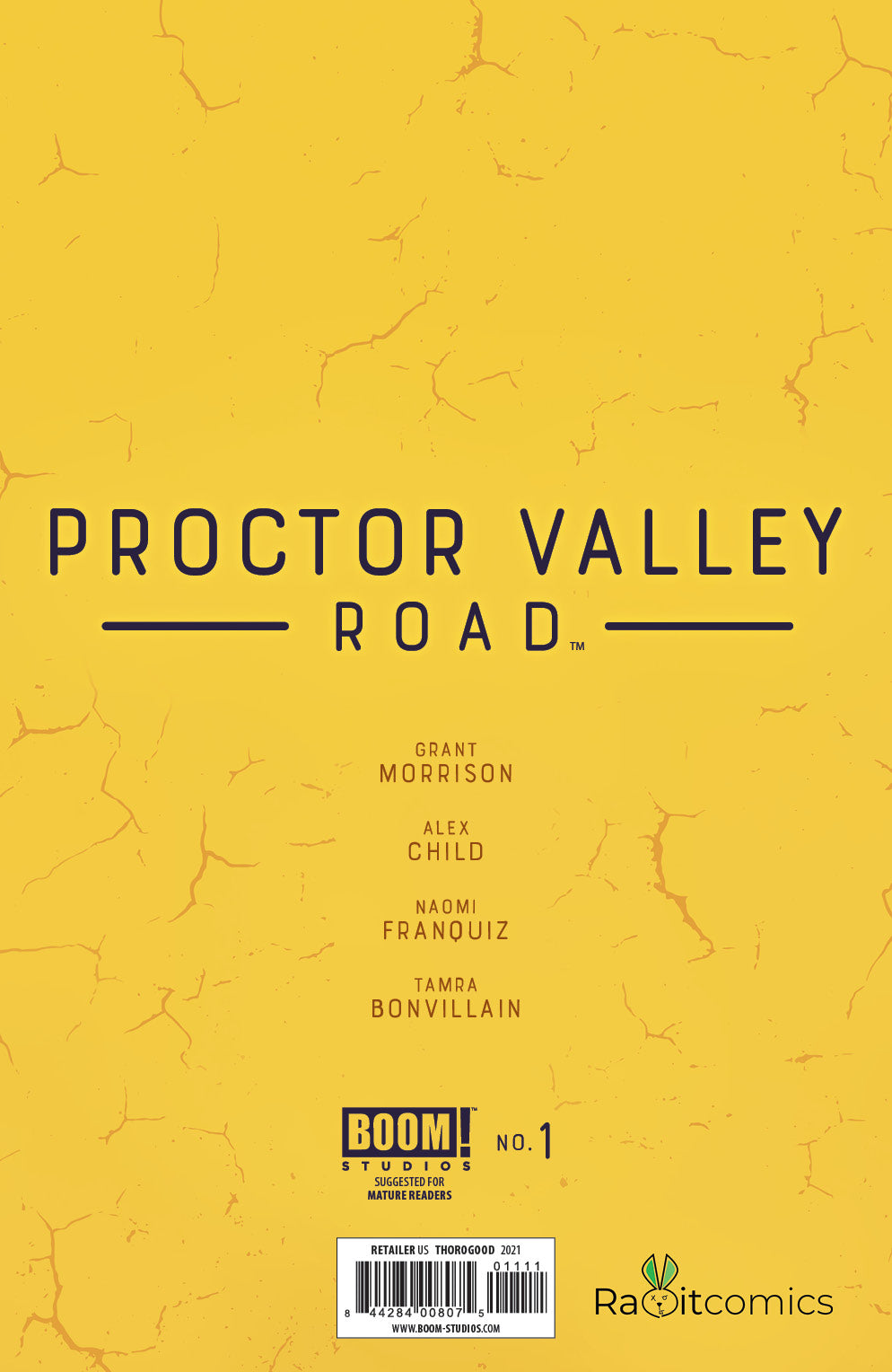 Proctor Valley Road 1 Zoe Thorogood Variant Rabbit Comics Exclusi