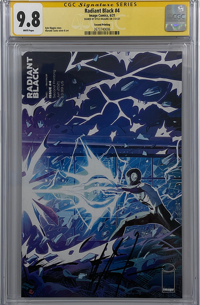 Radiant Black #4 | Second Print | Signed by Kyle Higgins | CGC SS 9.8