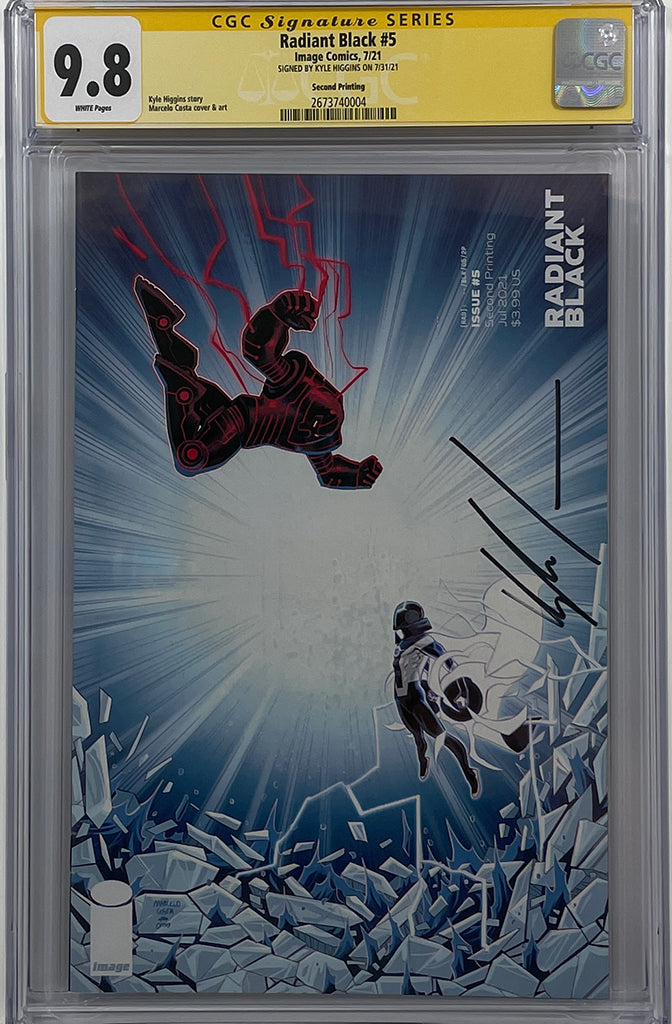 Radiant Black #5 | Second Print | Signed by Kyle Higgins | CGC SS 9.8