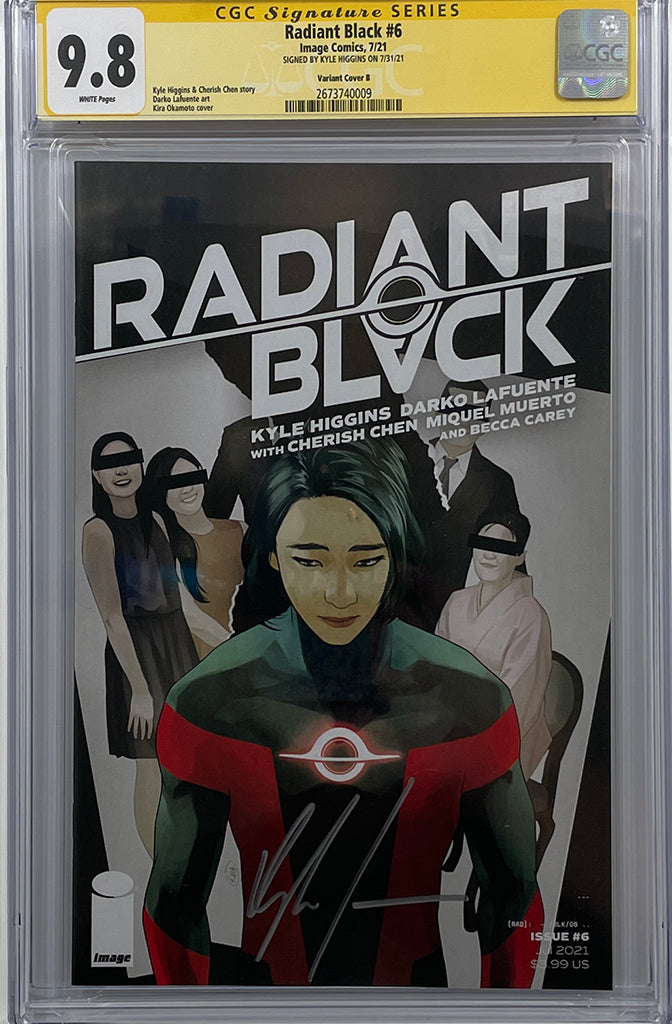 Radiant Black #6 | Cover B | Signed by Kyle Higgins | CGC SS 9.8