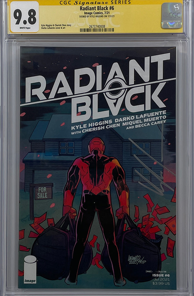 Radiant Black #6 | Cover A | Signed by Kyle Higgins | CGC SS 9.8